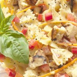Chilli chicken pasta salad - endometriosis diet