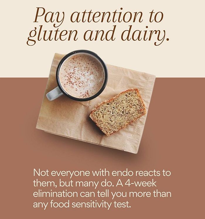 Remove gluten and dairy to help endometriosis Gluten and dairy with endometriosis