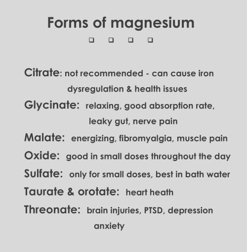 Forms of magnesium