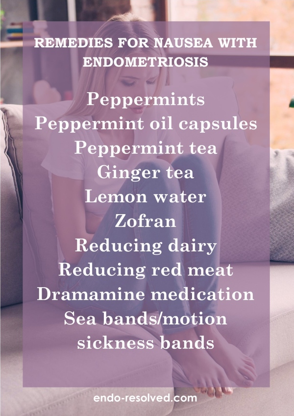 Remedies for nausea for endometriosis