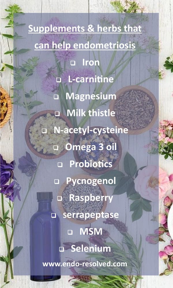 Herbs and supplements that can help endometriosis