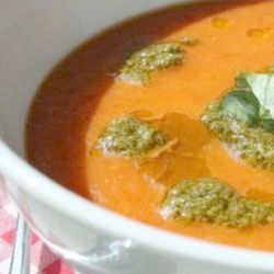 Tomato avocado chilli soup - endometriosis diet