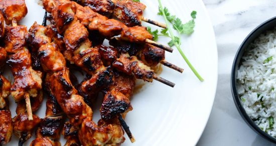 Spicy chicken kebabs