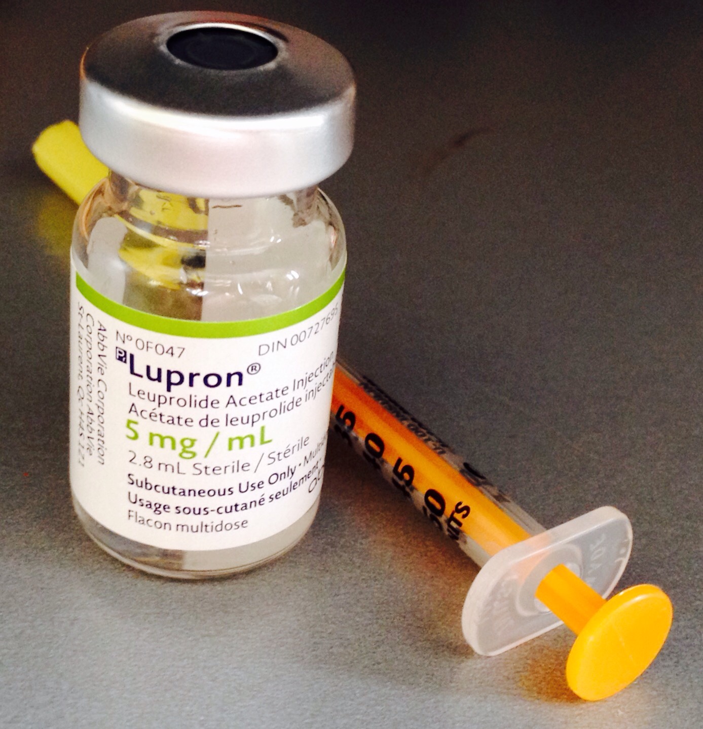 Lupron injection for treatment of endometriosis
