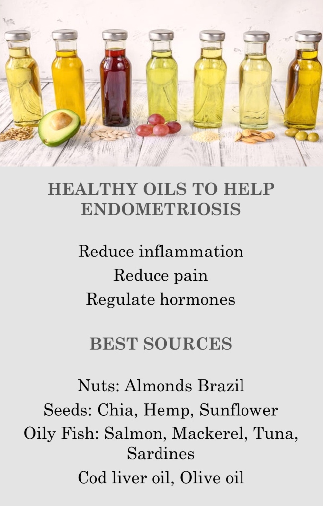 Healthy oils for endometriosis