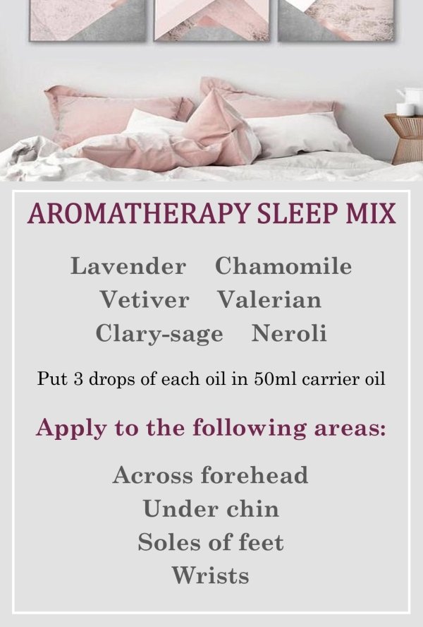 Aromatherapy sleep mix to help with endometriosis