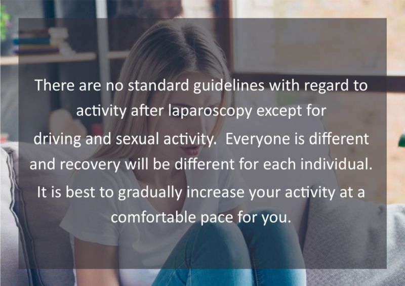 Recovery from laparoscopy Recovery from laparoscopy