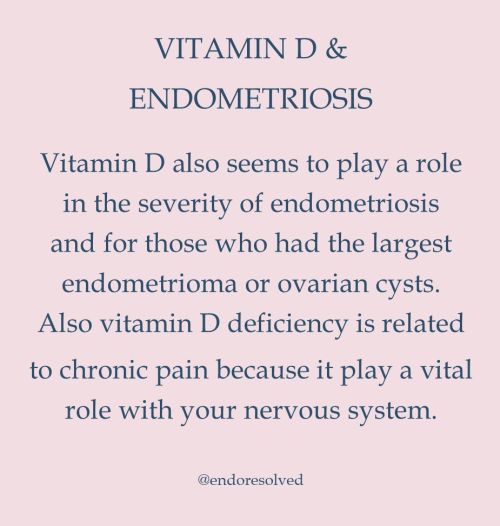 Vitamin D and endometriosis